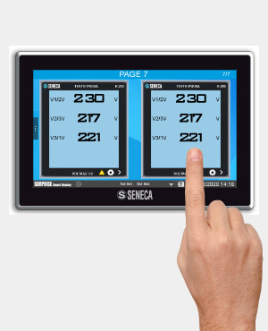 Interfaccia touch di configurazione