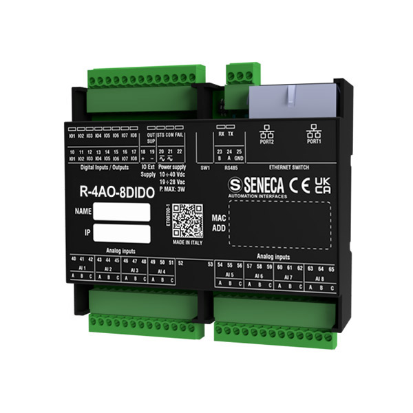 EBYTE 4DI+2AI+2DO ModBus Ethernet I/O Module – RS485/RJ45 Network Acquisition Control, Industrial Automation